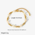 bracelet de perles d'eau douce chic pour femme