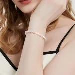 bijou en perles d'eau douce blanche