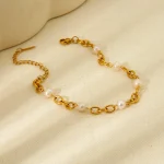 accessoire femme bracelet en perles d'eau douce