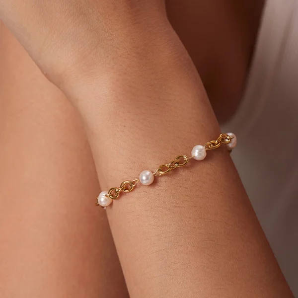 bracelet de perles d'eau douce pour femme