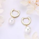 accessoire mode boucle d'oreille perle de culture