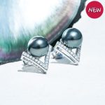 accessoire mode boucle d'oreille perle tahiti Angelina