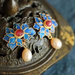 accessoires mode boucles d'oreilles pivoine