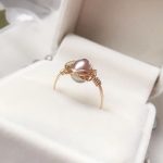 bague en or avec perle de culture