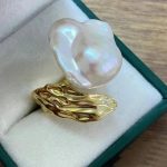 bague raffinée perle de culture carmelia