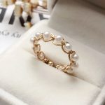 bague avec perles de culture
