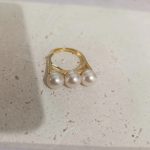 bague élégante perle de culture Delfina