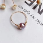 bague élégante perle de culture