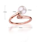 bague en argent avec perle de culture Adrianna