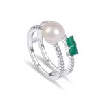 bague élégante perle de culture