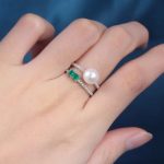 bague en perle de culture