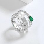 bague élégante en perle de culture Angela