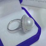 bague en argent perle de culture Valentina