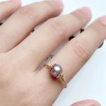 bague en perle de culture et argent