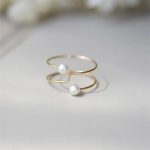 bague en or 18 carats perle de culture