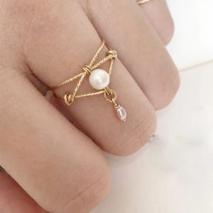 bague perle de culture Inès