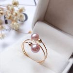 bague perle de culture or