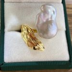 bague perle de culture élégante