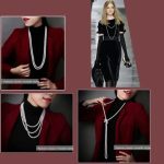 bijou collier perle