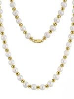 bijou en argent collier perles