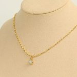 bijou en perles plaqué or 18K