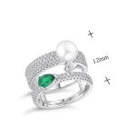 bague perle de culture chic Angela