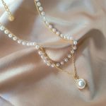 bijou ras du cou en perles