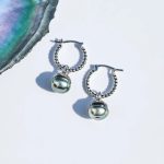 boucle d'oreille originale perle de Tahiti