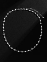 bijoux ras du cou homme perles