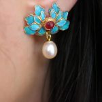 bijoux vintage fleur de pivoine