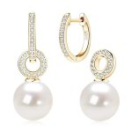boucle d'oreille artisanale perle de culture