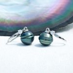 boucle d'oreille artisanale perle de Tahiti