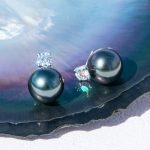 boucle d'oreille design Tiare perle de Tahiti