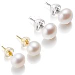 boucle d'oreille élégante perle de culture