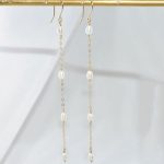 boucle d'oreille élégante perle de culture