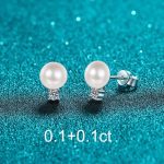 boucle d'oreille élégante perle de culture