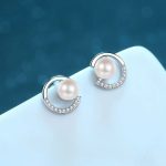 boucle d'oreille élégante perle de culture