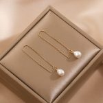 boucle d'oreille élégante perle de culture