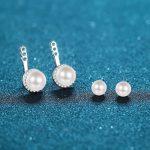 boucle d'oreille élégante perle de culture