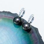boucle d'oreille élégante perle de Tahiti