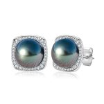 boucle d'oreille élégante perle de Tahiti