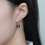 boucle d'oreille en perles de Tahiti