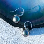 boucle d'oreille en perles de Tahiti