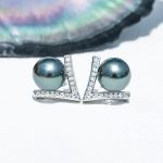 boucle d'oreille en perles de tahiti Angelina