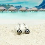 boucle d'oreille en perles naturelles
