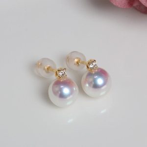 boucle d'oreille perle de culture Elsa