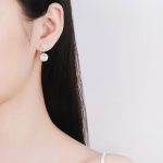 boucle d'oreille perle de culture en argent