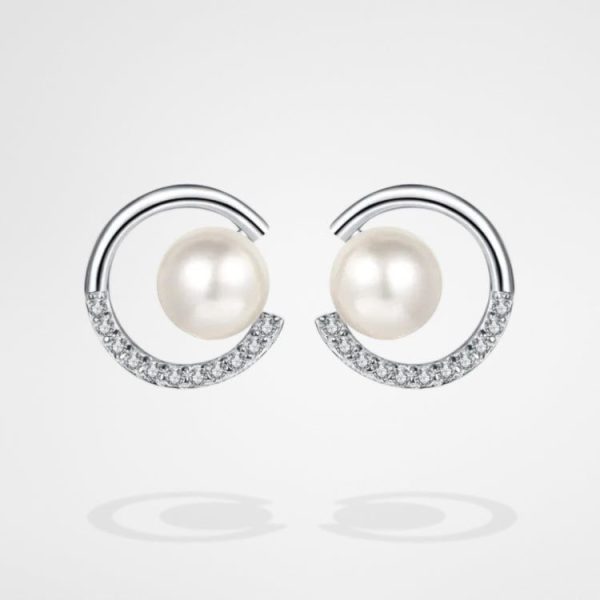 boucle d'oreille perle de culture Kristen