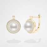 boucle d'oreille perle de culture Lina