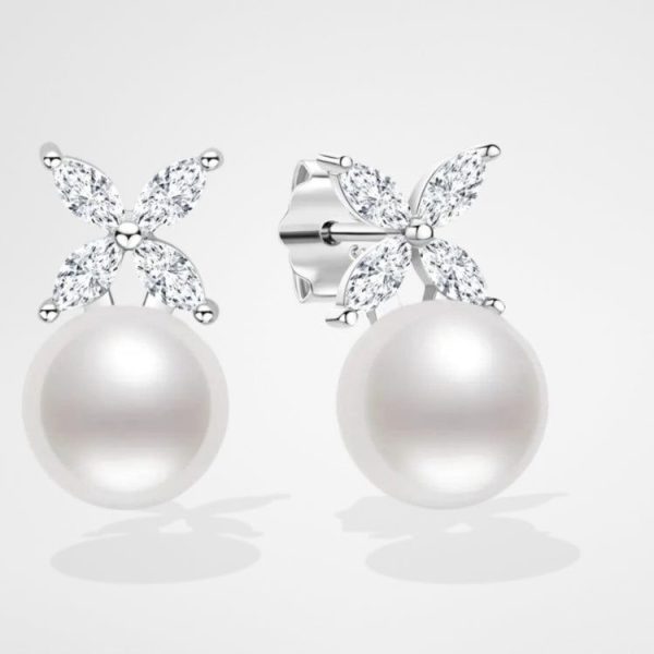 boucle d'oreille perle de culture Mila